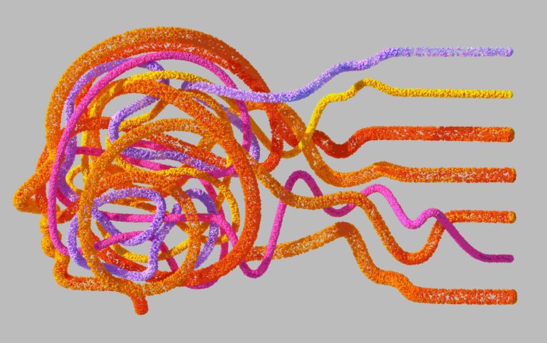 Illustration of rewiring the brain